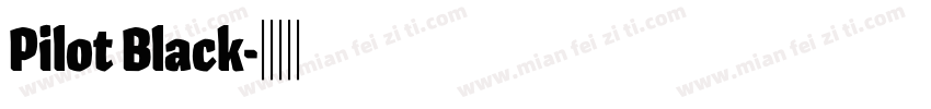 Pilot Black字体转换